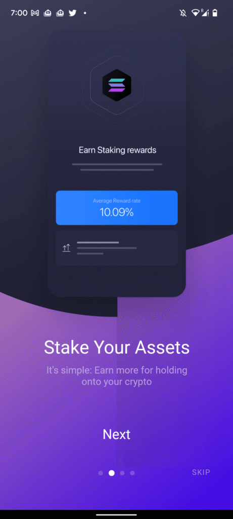 exodus エグゾーダスexodus wallet(エグゾーダスウォレット)のインストールと使い方　　モバイル版　ステイク