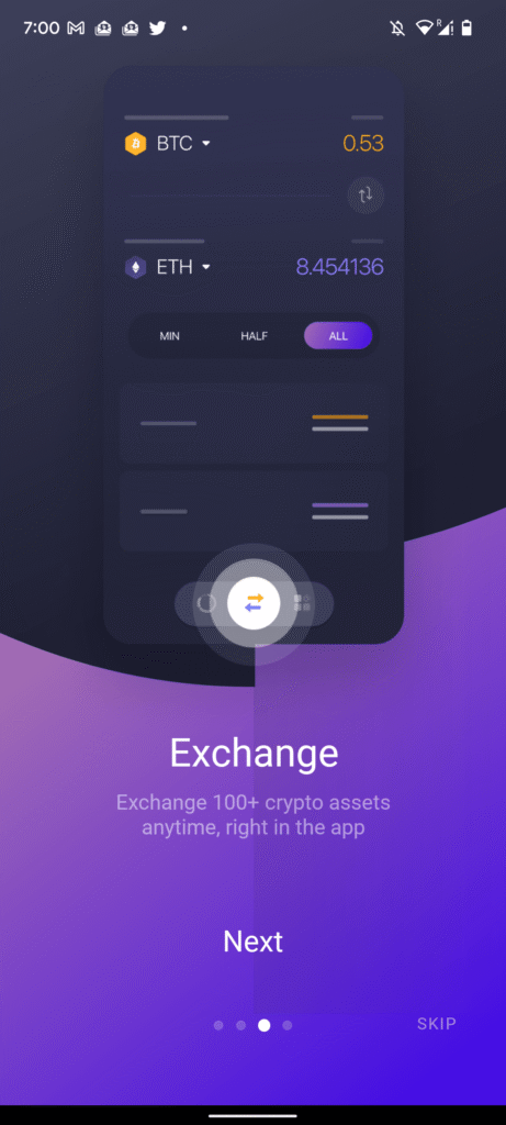 Exchangeできます。