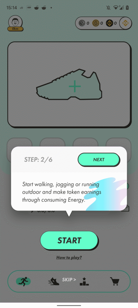 step2/6 スタートウォーキング、ジョギング、ランニング
