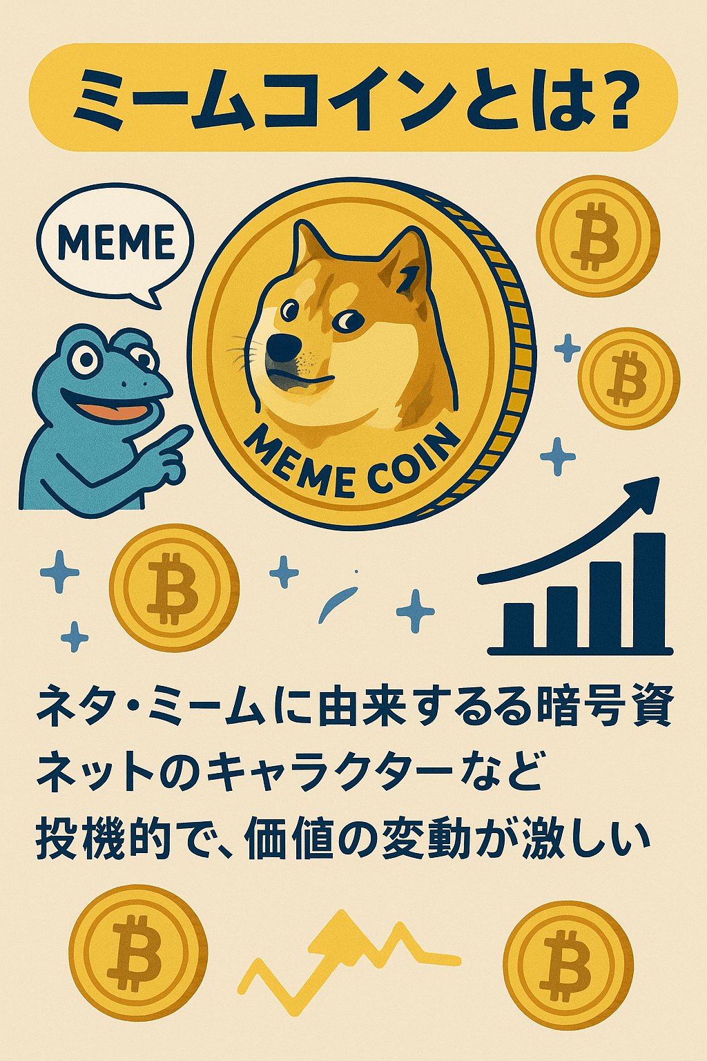 20250908_1024_ミームコイン解説_simple_compose_01k4kemcztf2h8zvq2c0xxdvn1 ミームコインとは? コンテンツ開始
