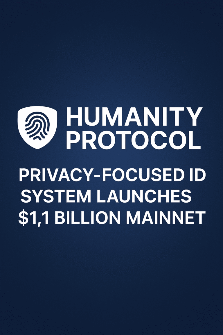 Worldcoinのライバル「Humanity Protocol」、プライバシー重視のIDシステムで11億ドル規模のメインネットを始動