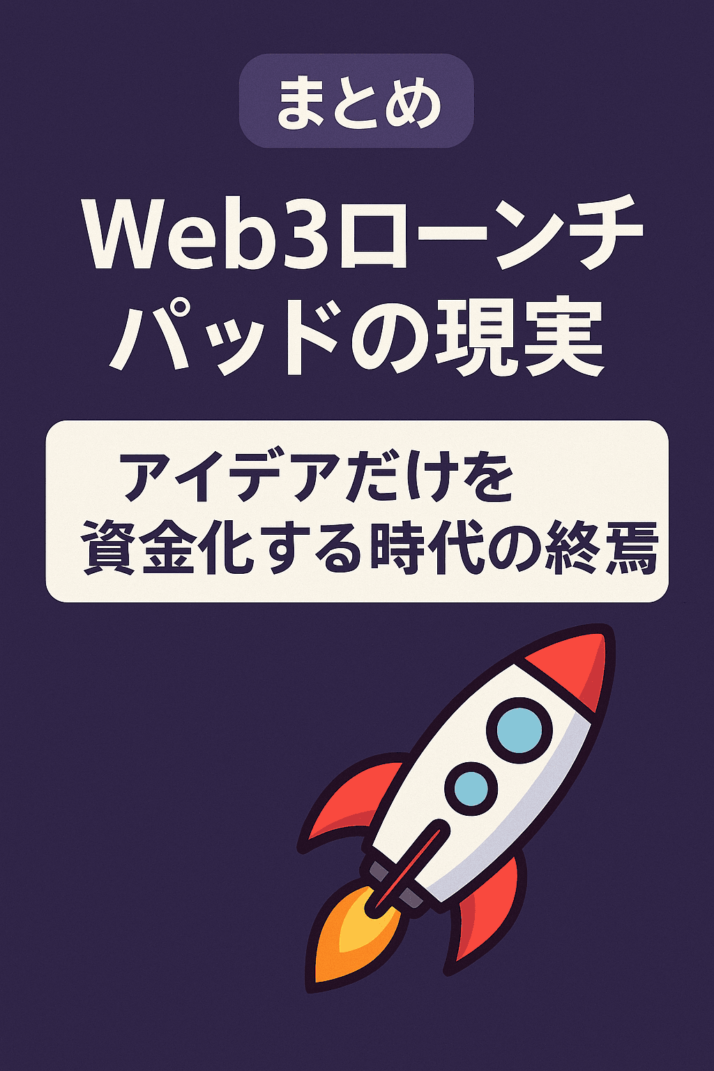 🚀【まとめ】Web3ローンチパッドの現実：アイデアだけを資金化する時代の終焉