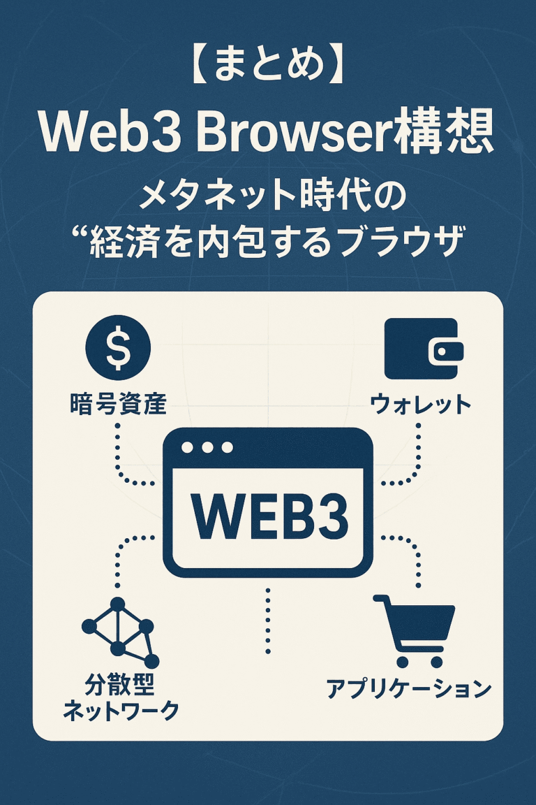 🌐【まとめ】Web3 Browser構想：メタネット時代の“経済を内包するブラウザ”